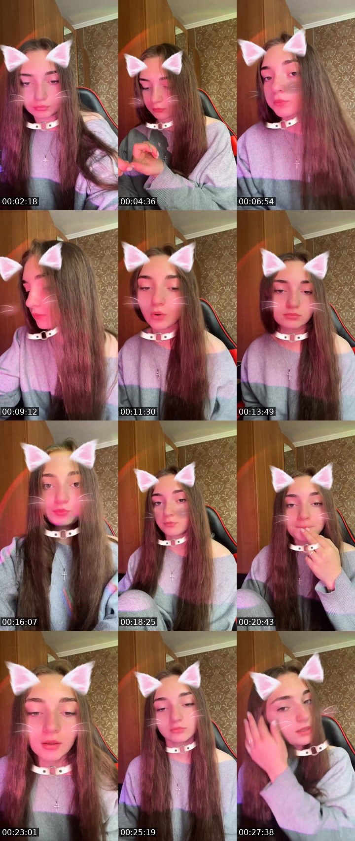 Contact-sheet preview of 𝐃𝐈𝐀𝐍𝐒𝐈𝐒 🐈‍⬛'s Liveme recording