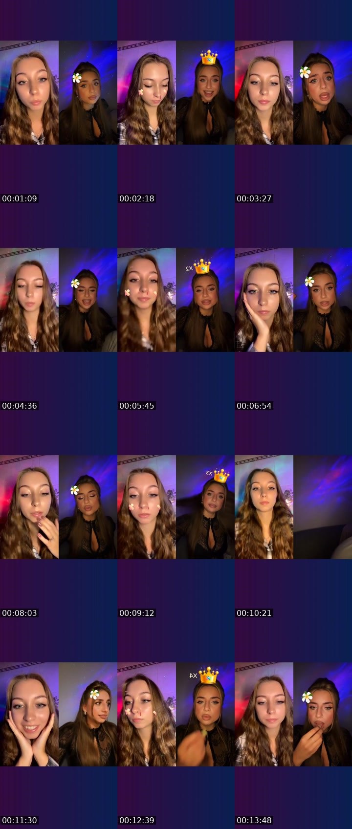 Contact-sheet preview of _🇧🇪Rapunzel🇺🇦's Liveme recording