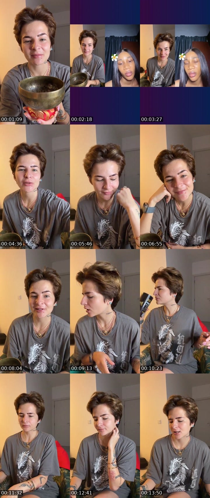 Contact-sheet preview of ❤️Buba❤️'s Liveme recording