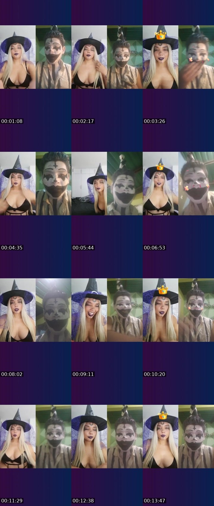 Contact-sheet preview of 👑⃤Queenlinda💎's Liveme recording
