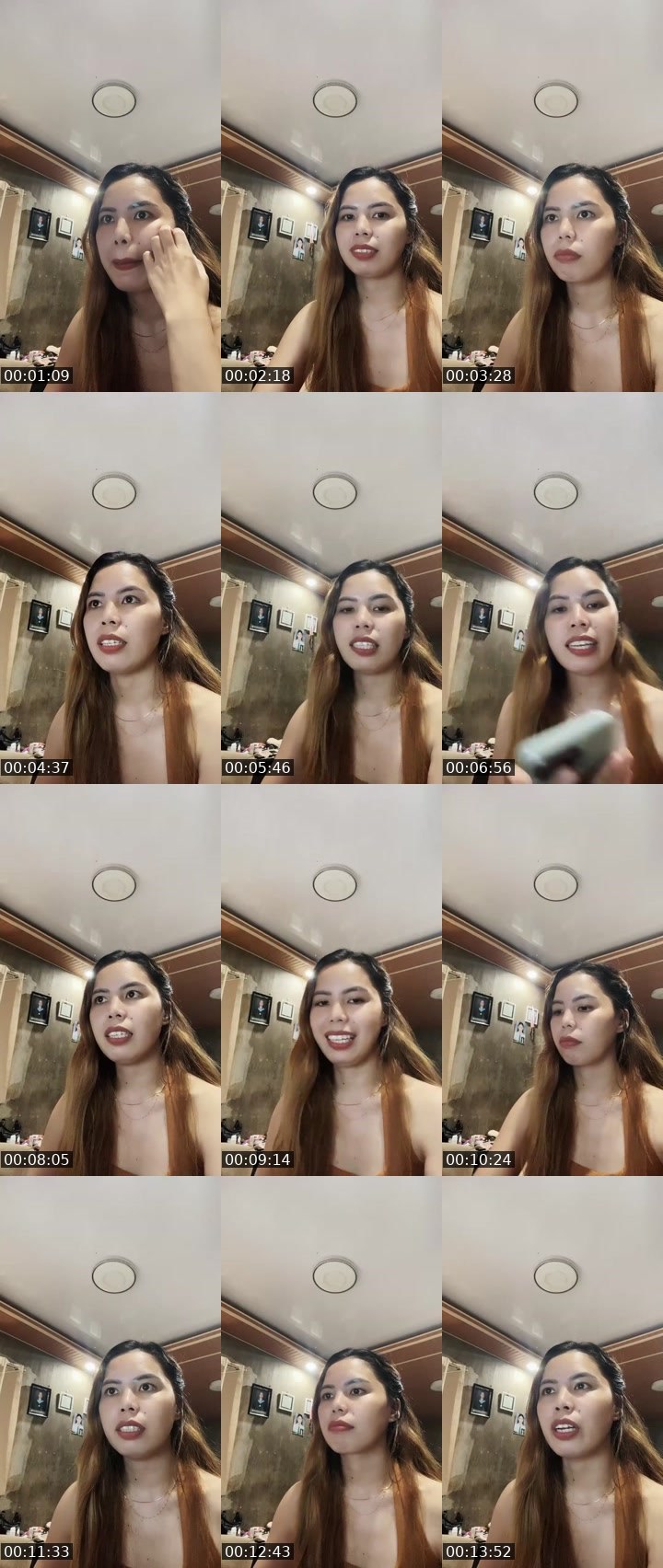 Contact-sheet preview of 💎ᴰᴮ Kaia's Liveme recording