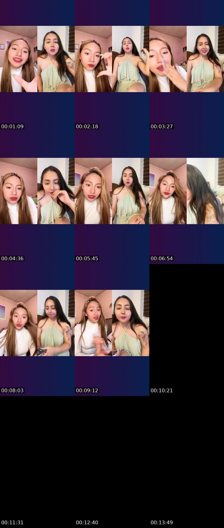 Contact-sheet preview of 💠bri Ángel 💞's Liveme recording