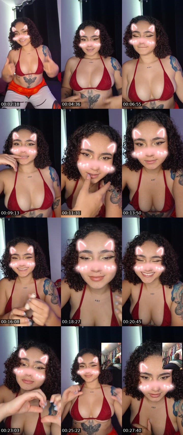 Contact-sheet preview of LucY04's Liveme recording