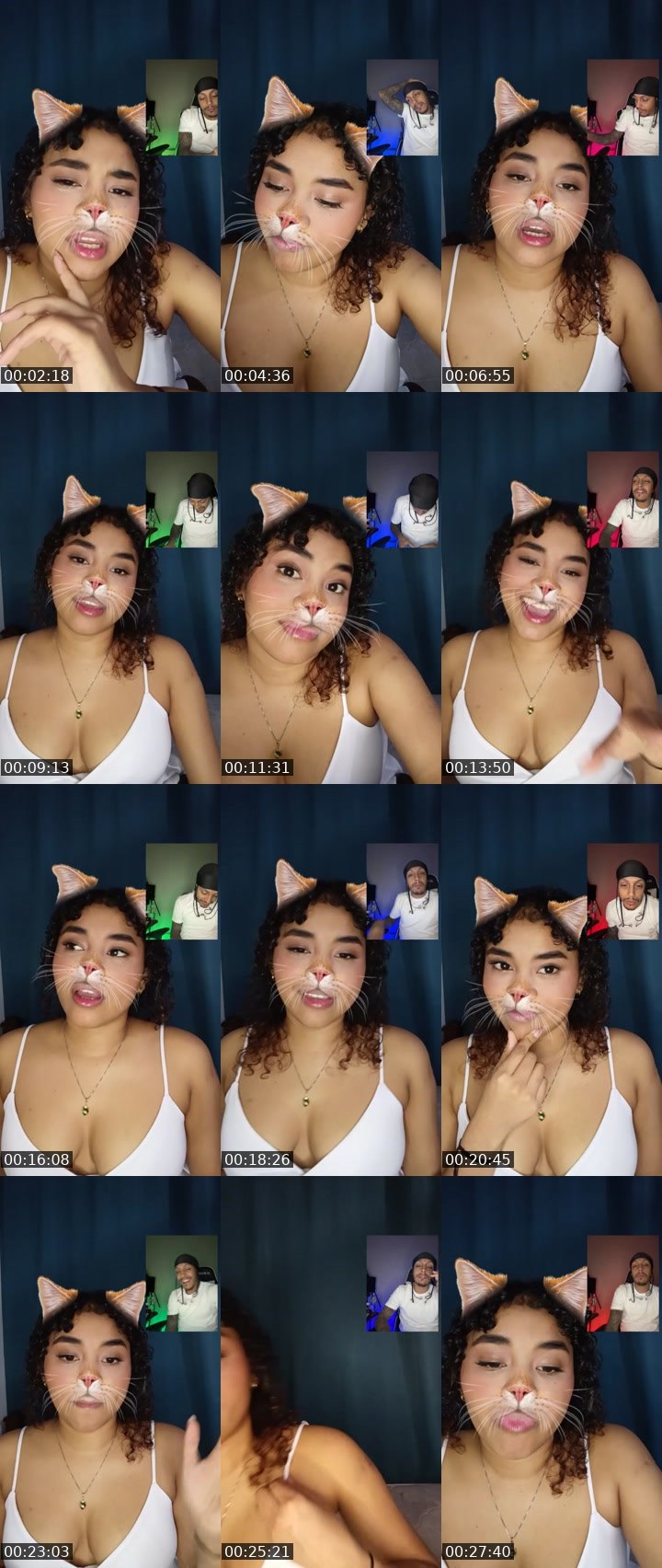 Contact-sheet preview of 👑⃤♡Kiara🪽's Liveme recording
