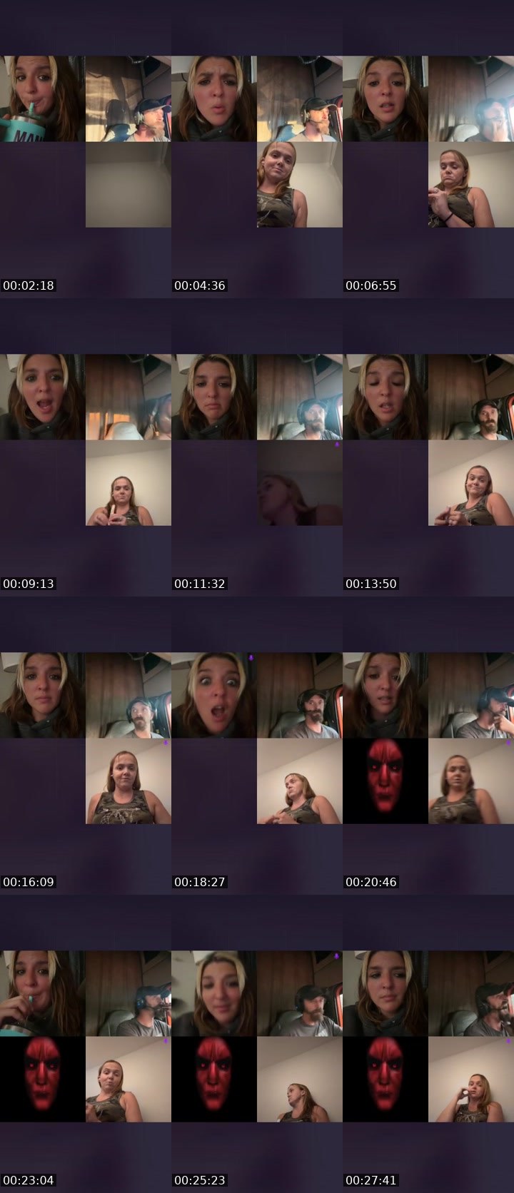 Contact-sheet preview of Demonic Angel 😈's Liveme recording