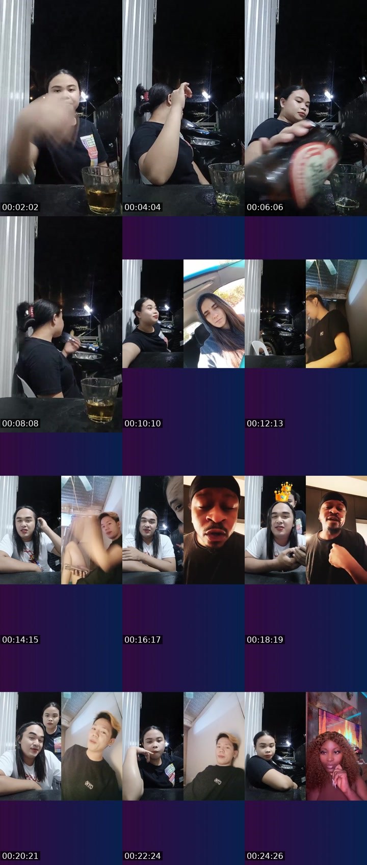 Contact-sheet preview of 💸$ᴵᴬ💎Ann🌷's Liveme recording