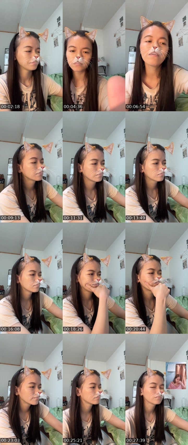 Contact-sheet preview of 💐Aii —'s Liveme recording