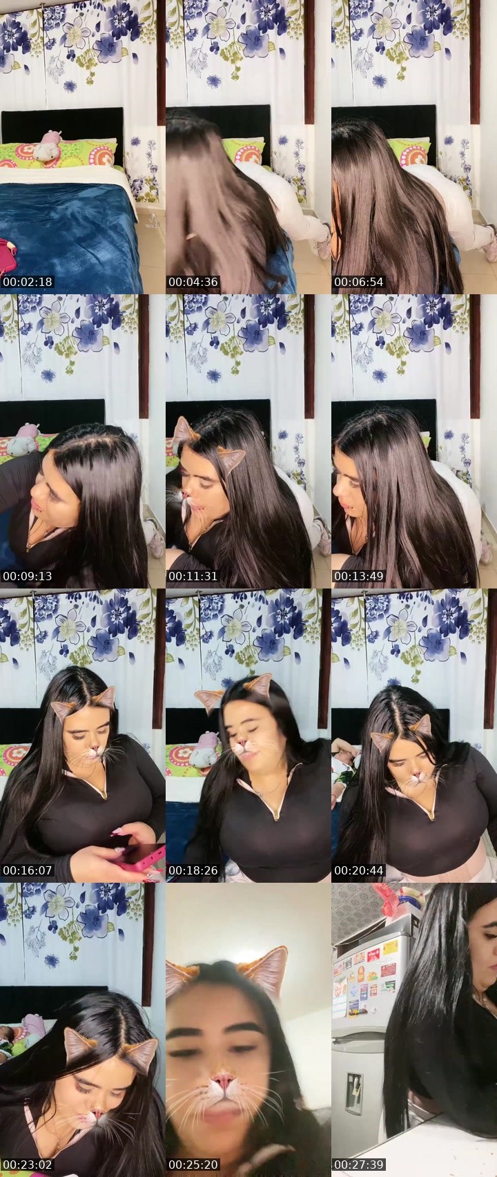 Contact-sheet preview of ♡𝕮𝖆𝖒𝖎𝖎𝖎🧿🕶️'s Liveme recording