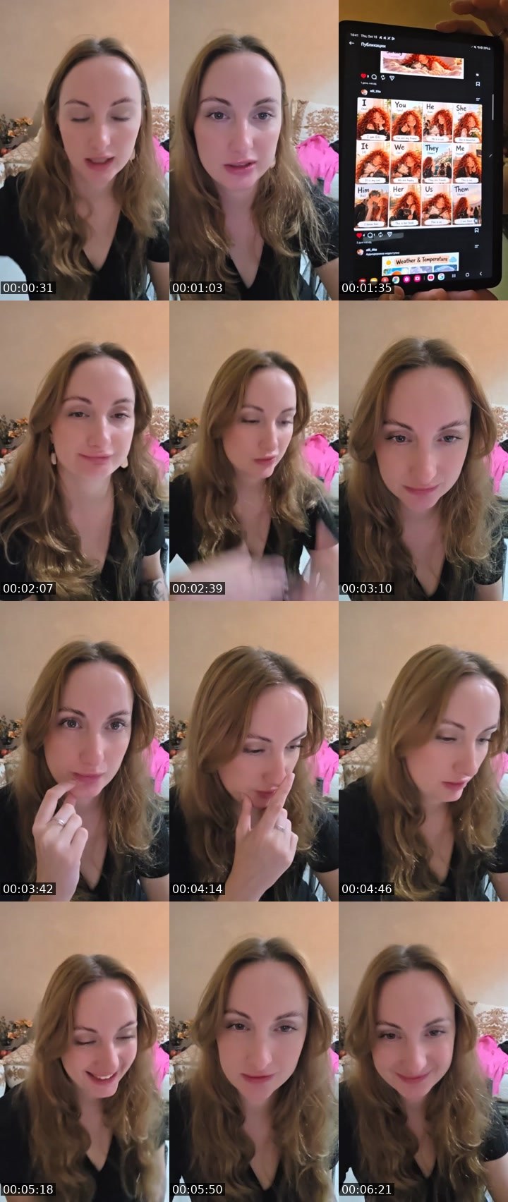 Contact-sheet preview of Elli TiTa's Liveme recording