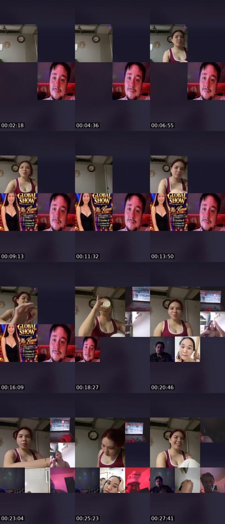 Contact-sheet preview of 👸🏻🪬Camze🧚🔵💋's Liveme recording