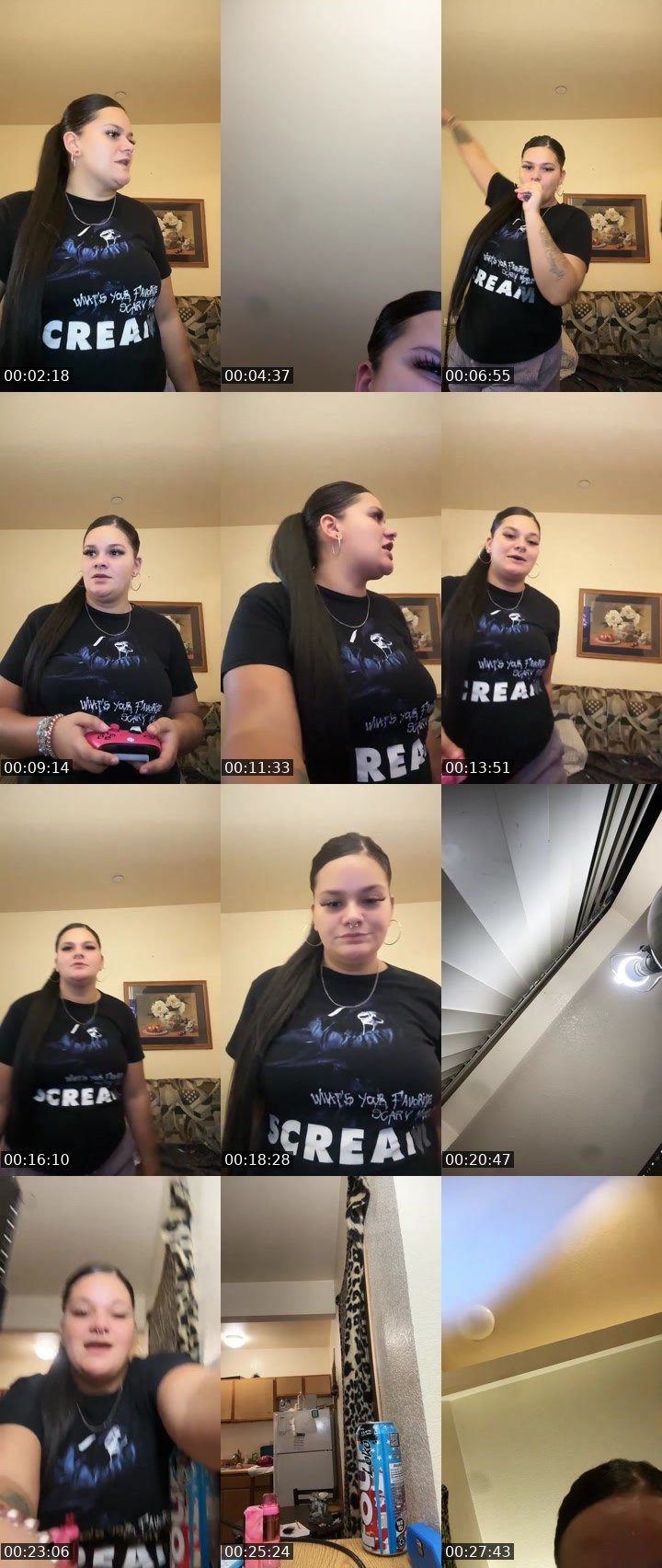 Contact-sheet preview of Baddie😈thiccc's Liveme recording