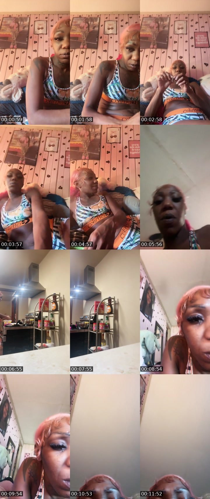 Contact-sheet preview of Blakkbarbieeee's Liveme recording