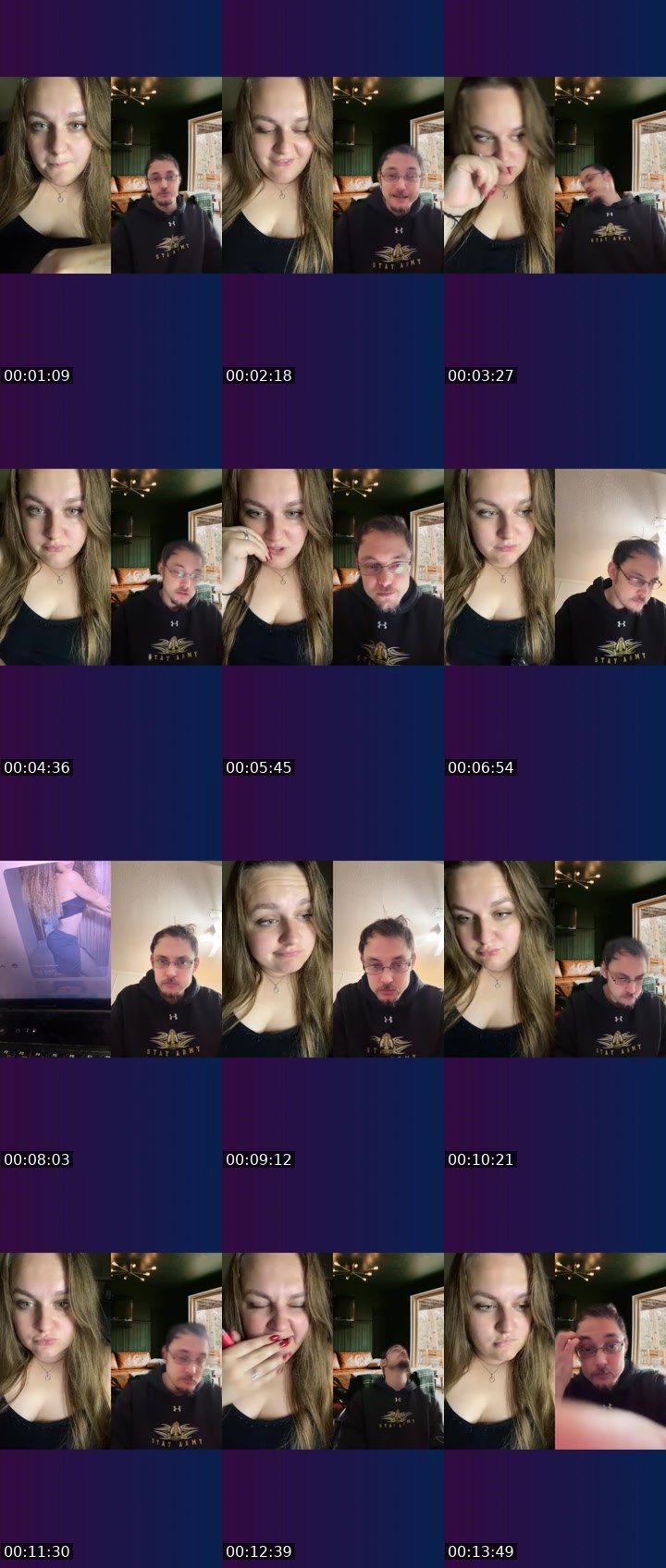 Contact-sheet preview of ✨ᒪᗩᑎᗩᒪIGᕼT✨'s Liveme recording