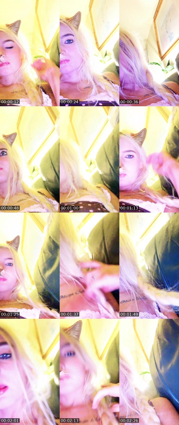 Contact-sheet preview of 𝕭𝖊𝖊💛's Liveme recording