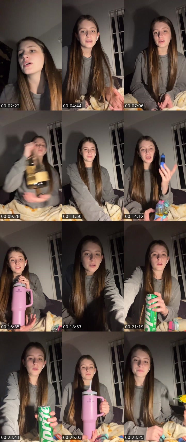 Contact-sheet preview of Allison420's Liveme recording
