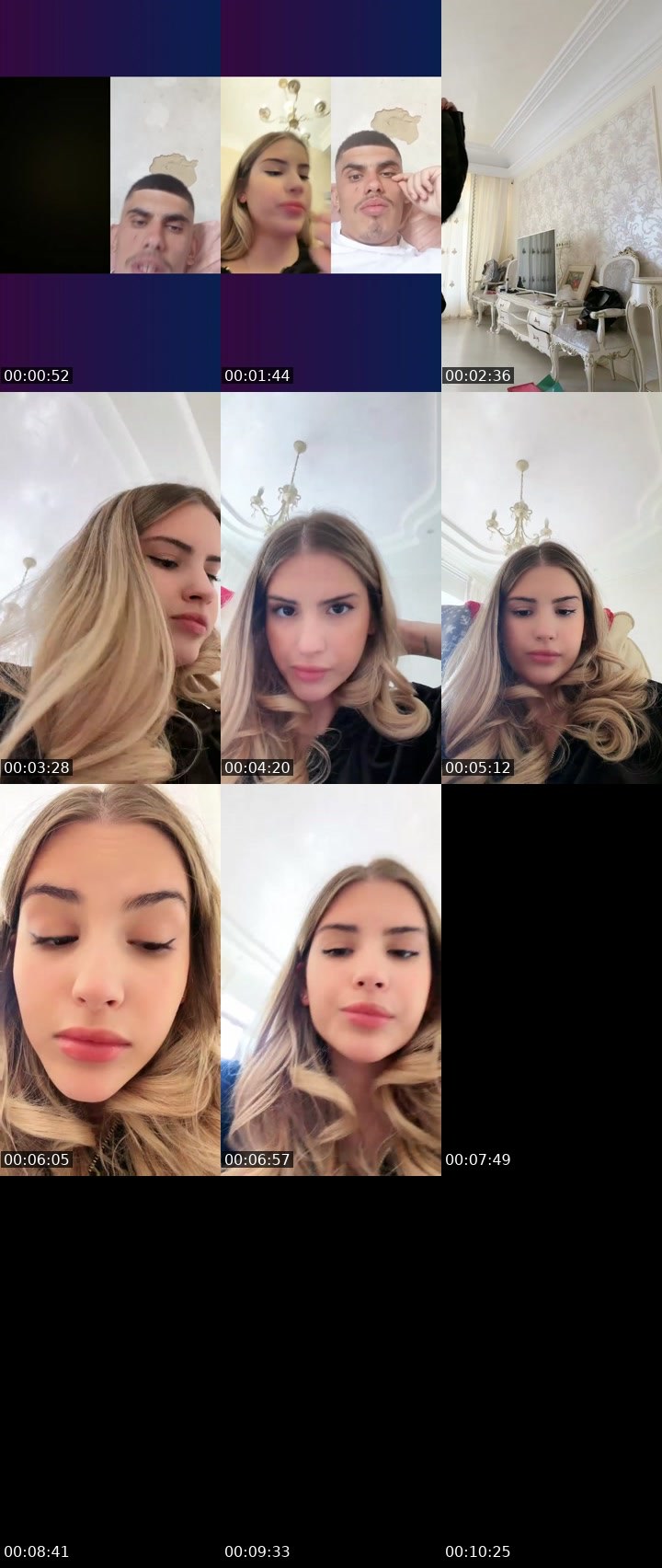 Contact-sheet preview of Lovely_kitty's Liveme recording