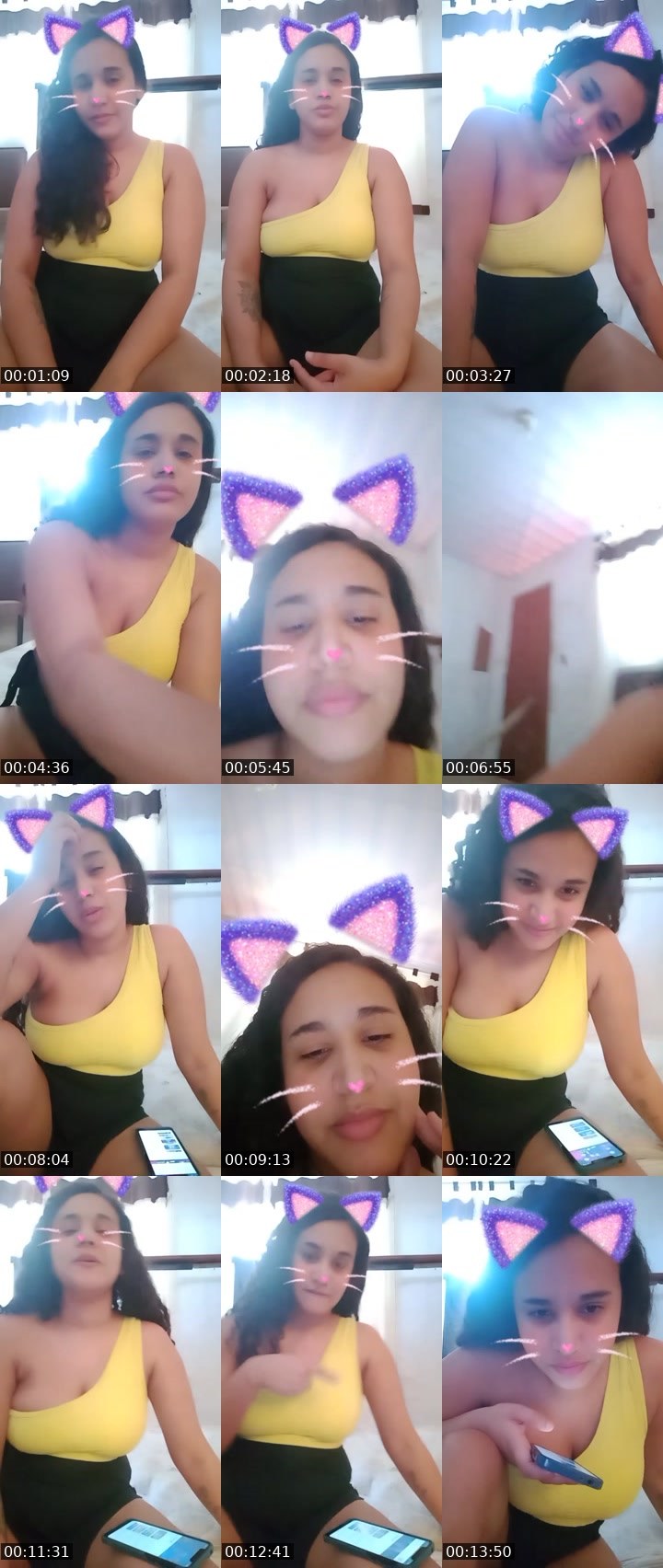 Contact-sheet preview of Gatona 💜's Liveme recording