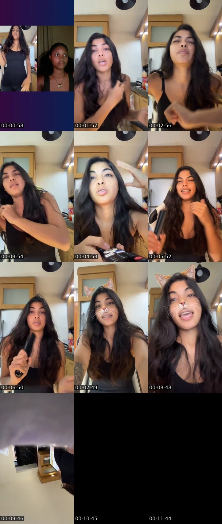 Contact-sheet preview of ✨B@B¥'s Liveme recording