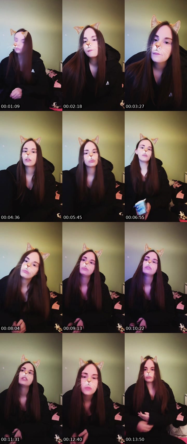 Contact-sheet preview of Emily.'s Liveme recording