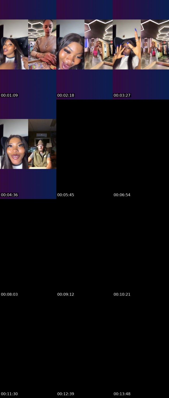 Contact-sheet preview of 🤍👑QueenADE🤍👑's Liveme recording