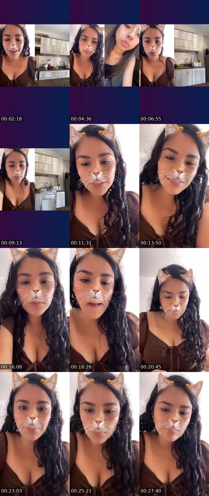 Contact-sheet preview of 🌐10K.Paola🧸👻♥️'s Liveme recording