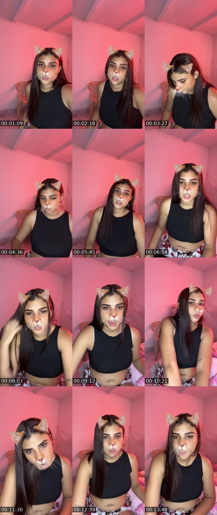 Contact-sheet preview of 🌐🔥lizeth🎀 🧸's Liveme recording