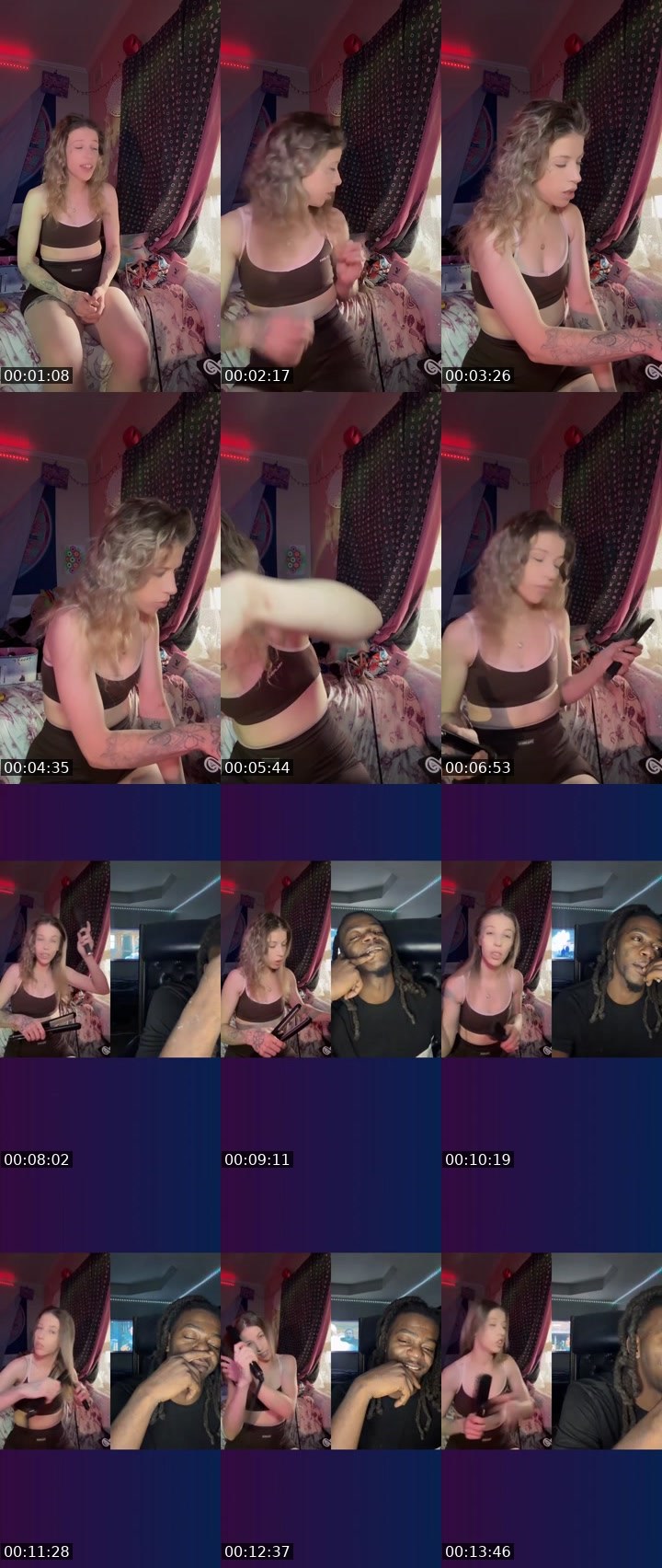 Contact-sheet preview of ⟢⊹✧𝔸𝕌𝕊𝕊𝕀𝔼✧⊹⟣'s Liveme recording