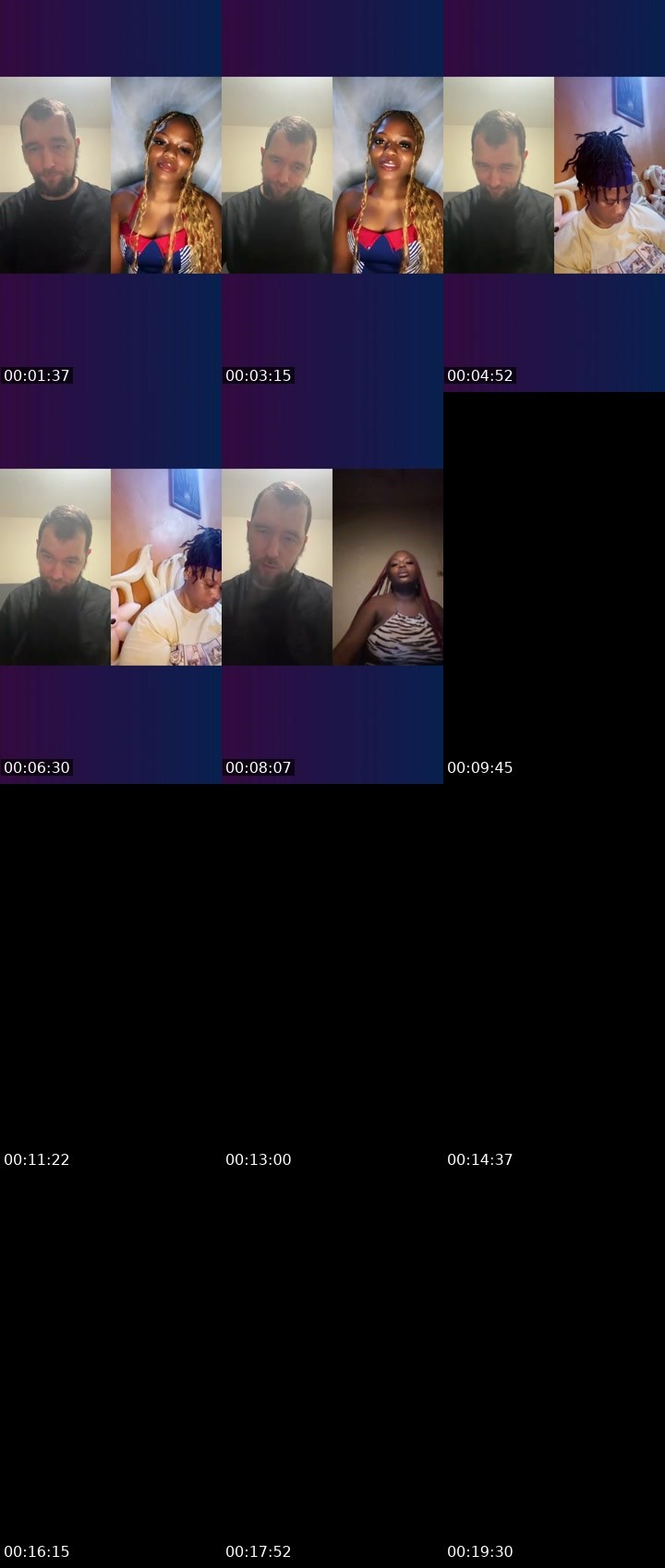 Contact-sheet preview of A noodle doodle's Liveme recording