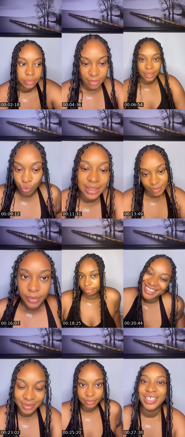 Contact-sheet preview of Kira 💕's Liveme recording