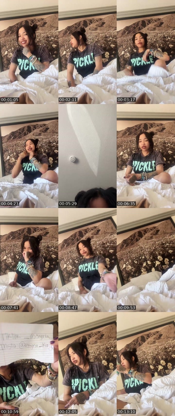 Contact-sheet preview of Assyria's Liveme recording