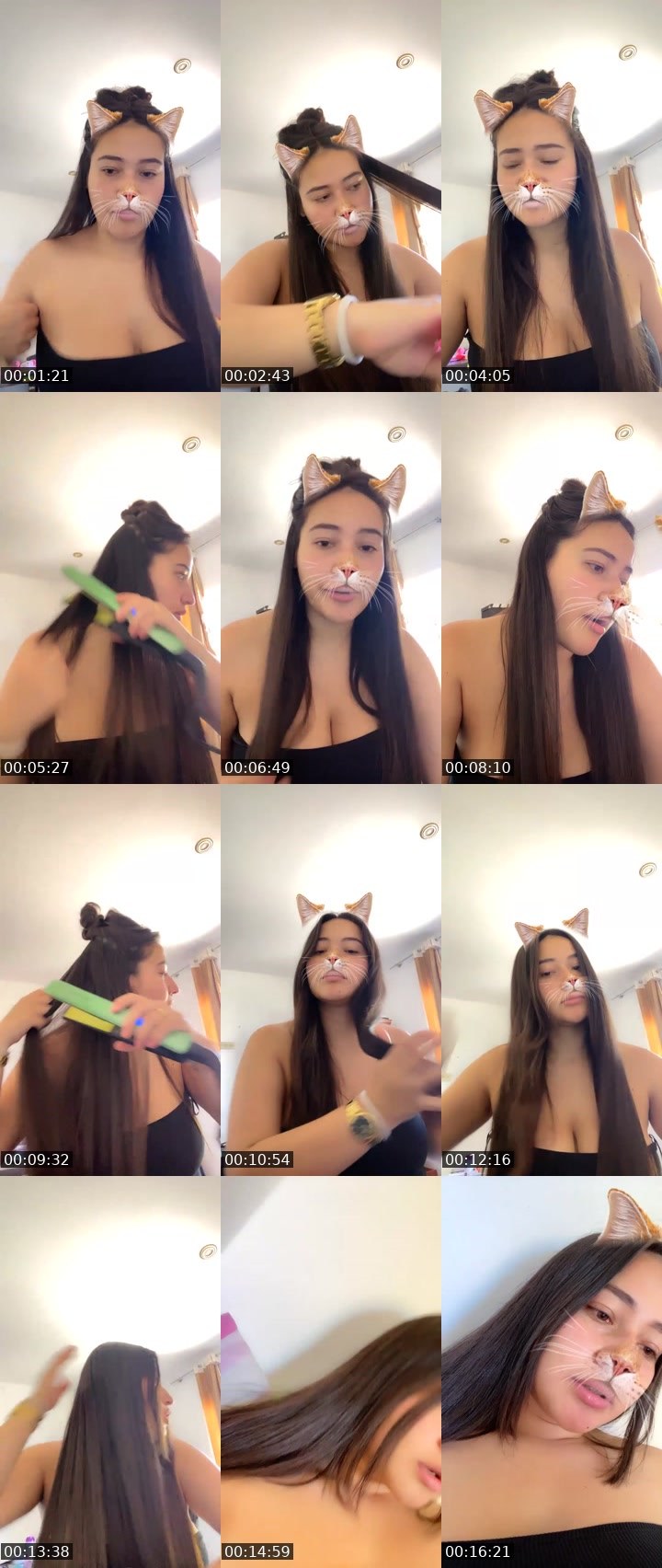 Contact-sheet preview of 10k🙏🏽❤️Cleopatra🪐's Liveme recording