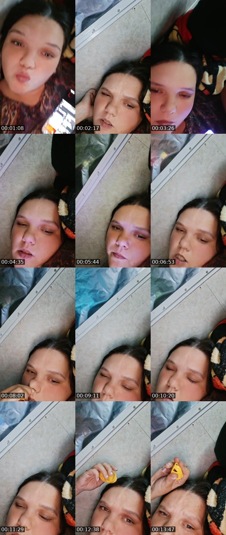 Contact-sheet preview of Katie Adams's Liveme recording