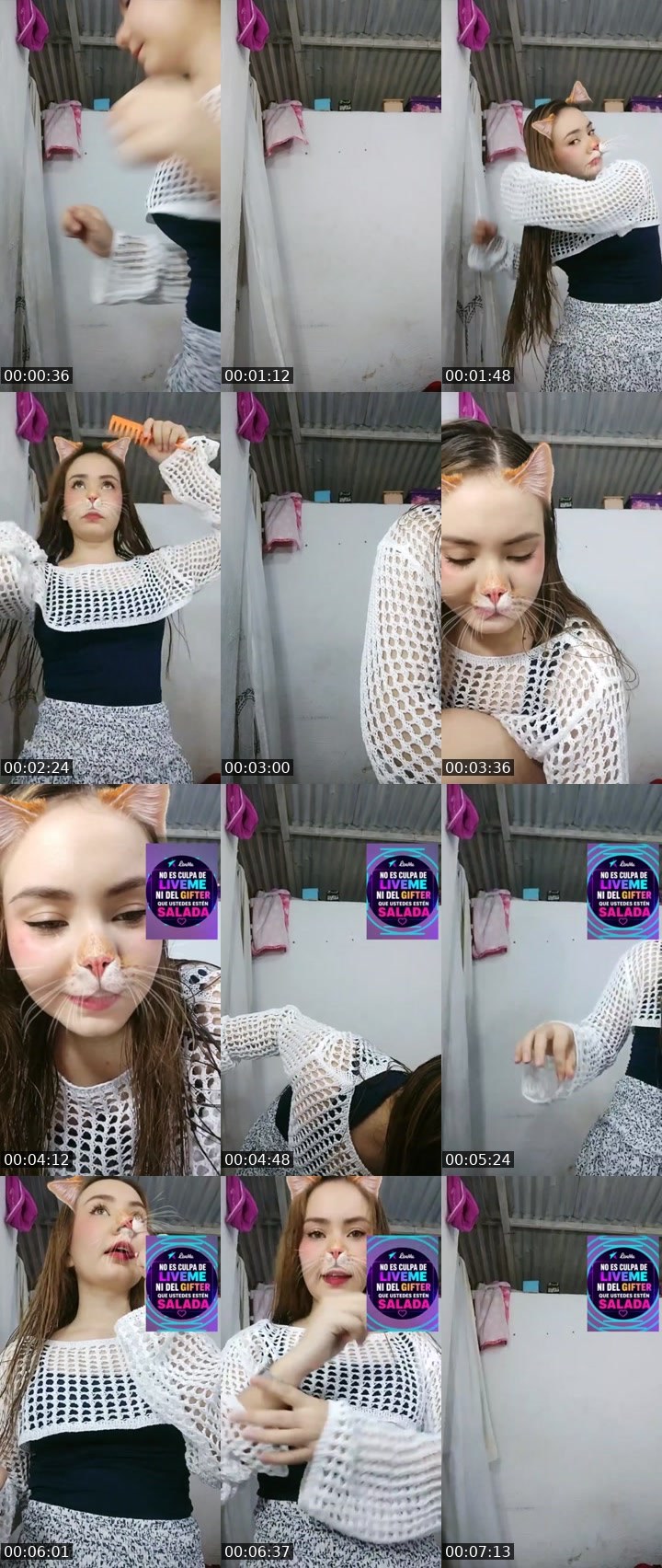 Contact-sheet preview of 🫧𝓡𝑜ᔕꫀ🪽🎭's Liveme recording