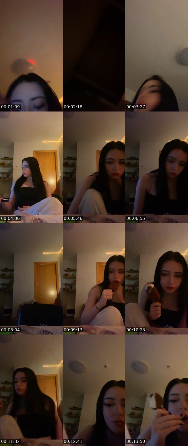 Contact-sheet preview of Kourtney42o's Liveme recording
