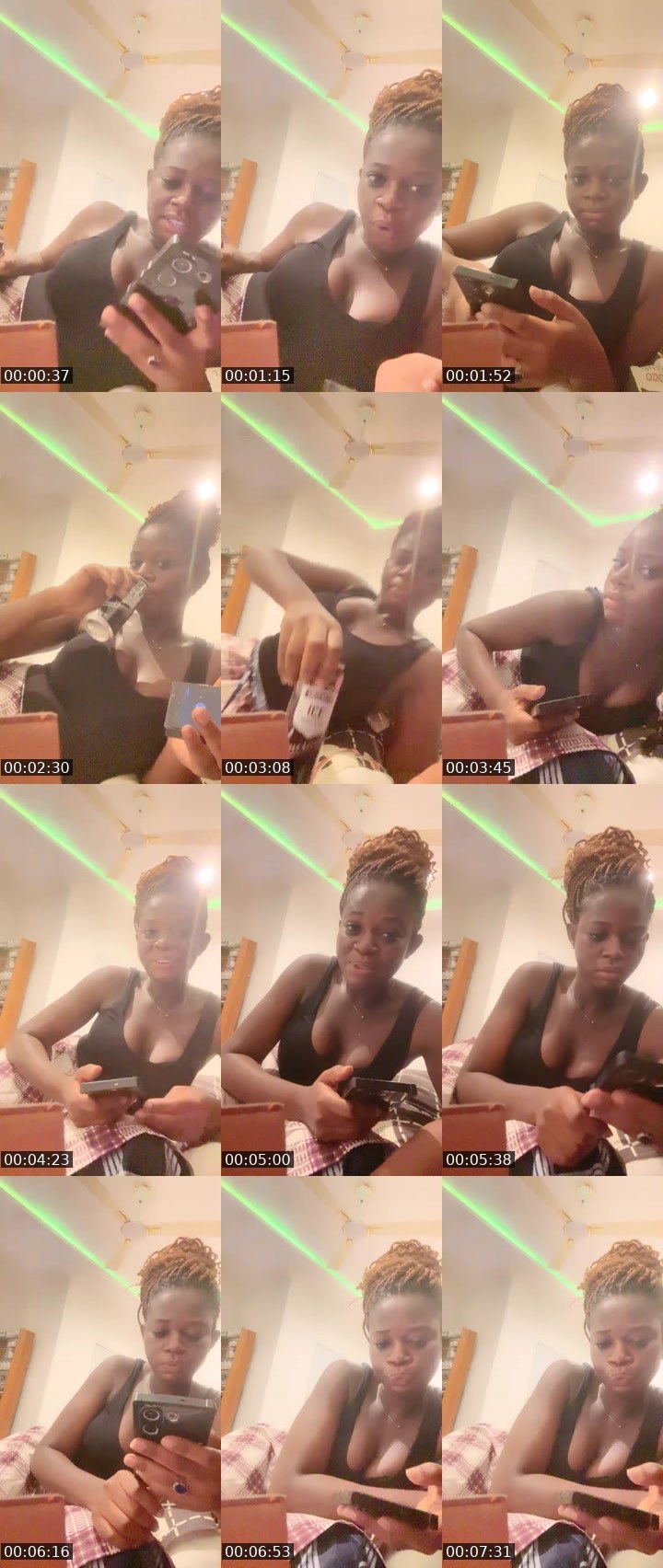 Contact-sheet preview of Masturah's Liveme recording