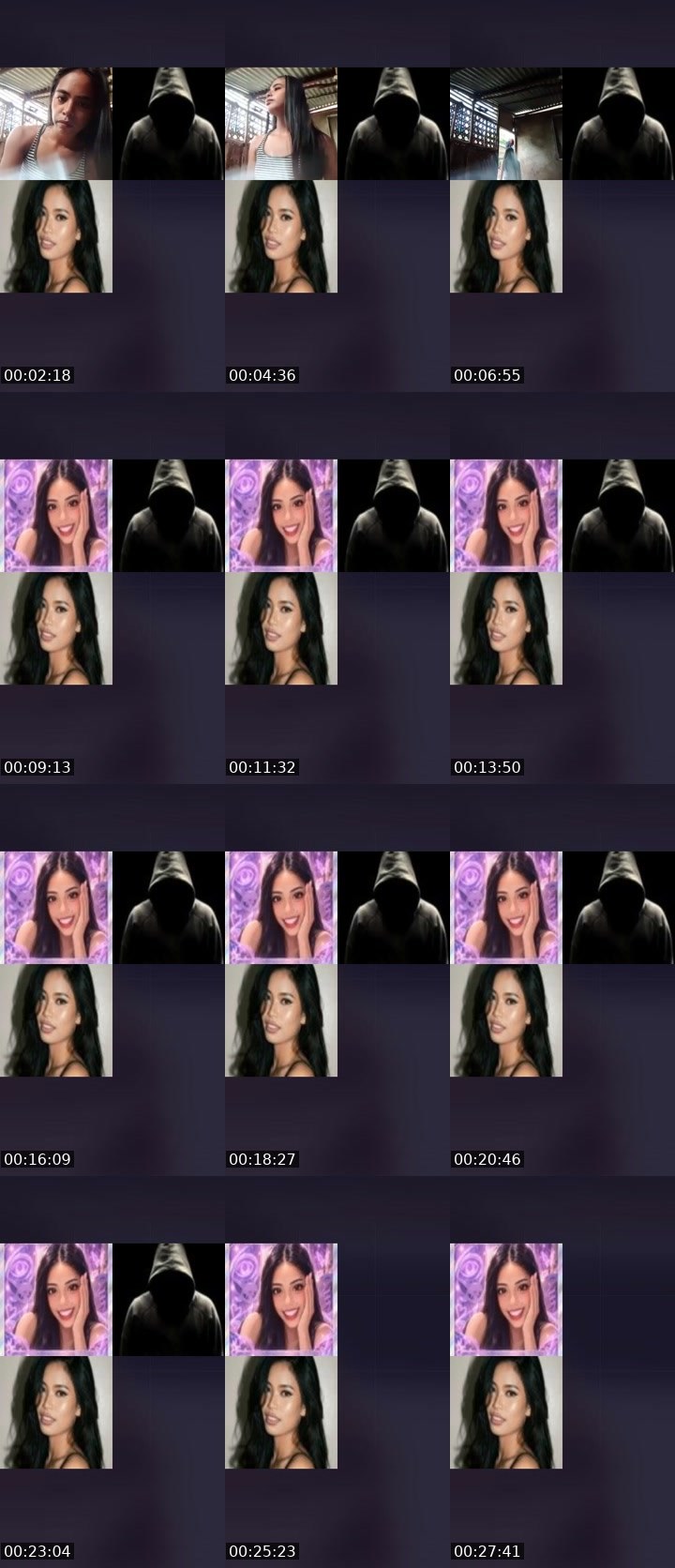 Contact-sheet preview of 🍃👸yuna🌼's Liveme recording