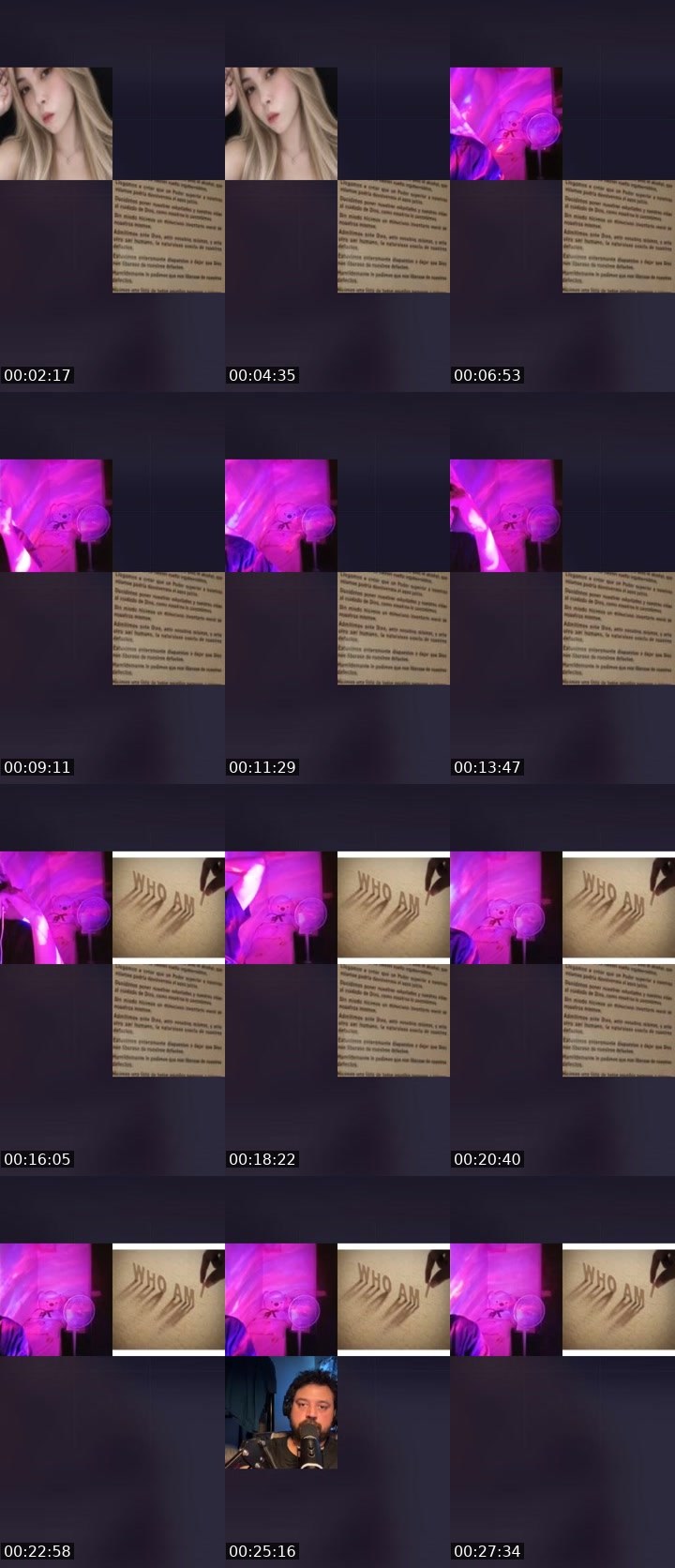 Contact-sheet preview of 🌶5.4k🅰zuNA🌊's Liveme recording