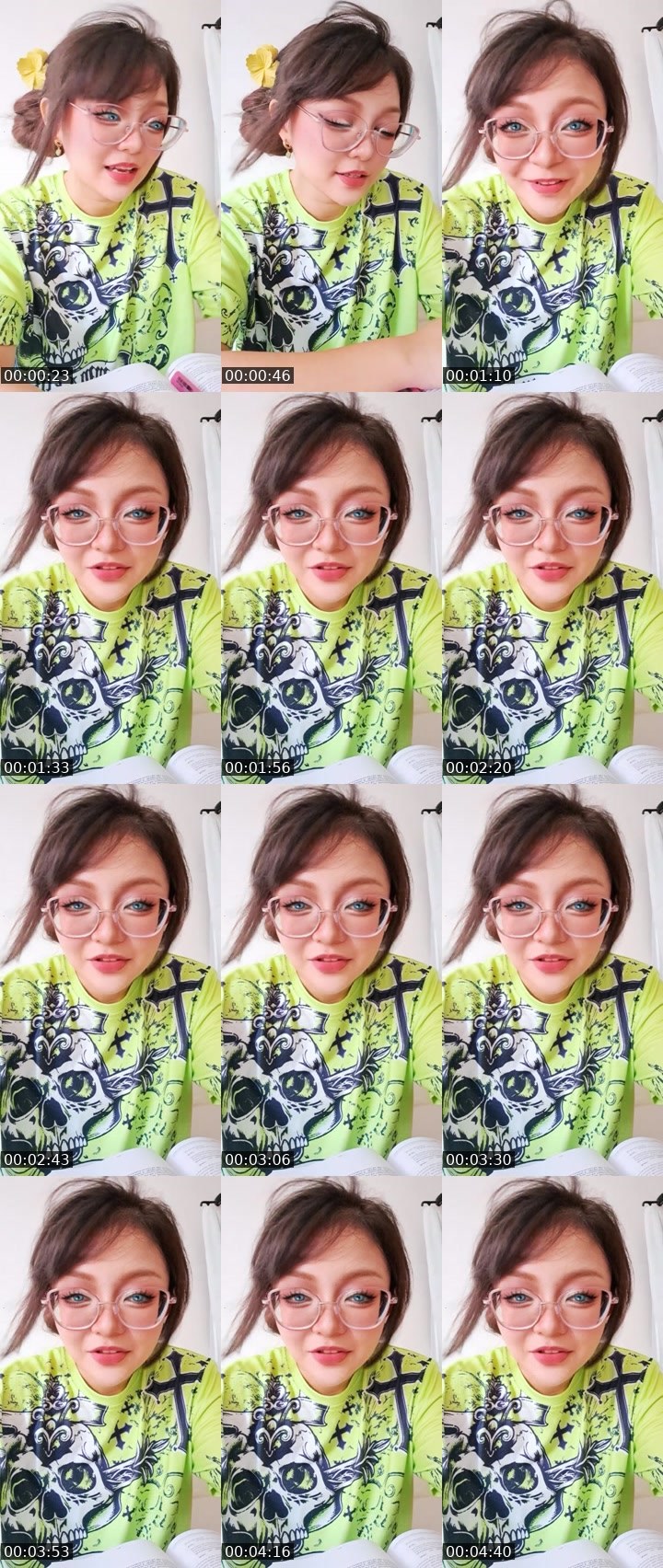 Contact-sheet preview of 👸charastelle 🔮's Liveme recording