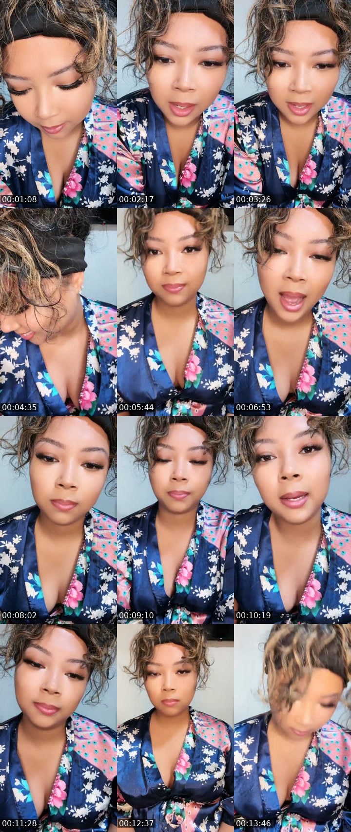 Contact-sheet preview of Blasian💙😘😋's Liveme recording