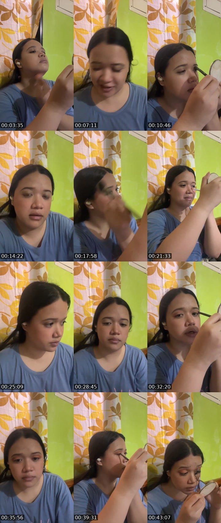 Contact-sheet preview of 👸🏻 jeya 🔮's Liveme recording