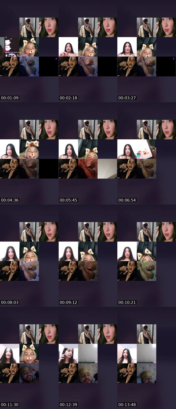 Contact-sheet preview of 👑⃤Queenlinda💎's Liveme recording
