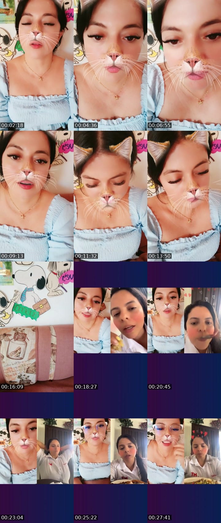Contact-sheet preview of 🫧ladydiaz🪽☪︎'s Liveme recording