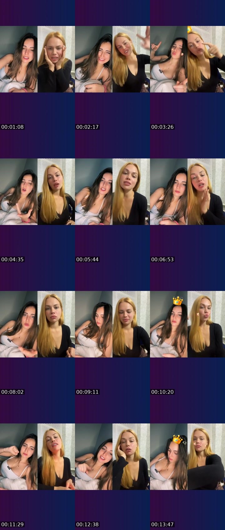 Contact-sheet preview of 💯𝒞𝓊𝓉ℯ℄𝒜𝓁ℯ𝓍🦋's Liveme recording