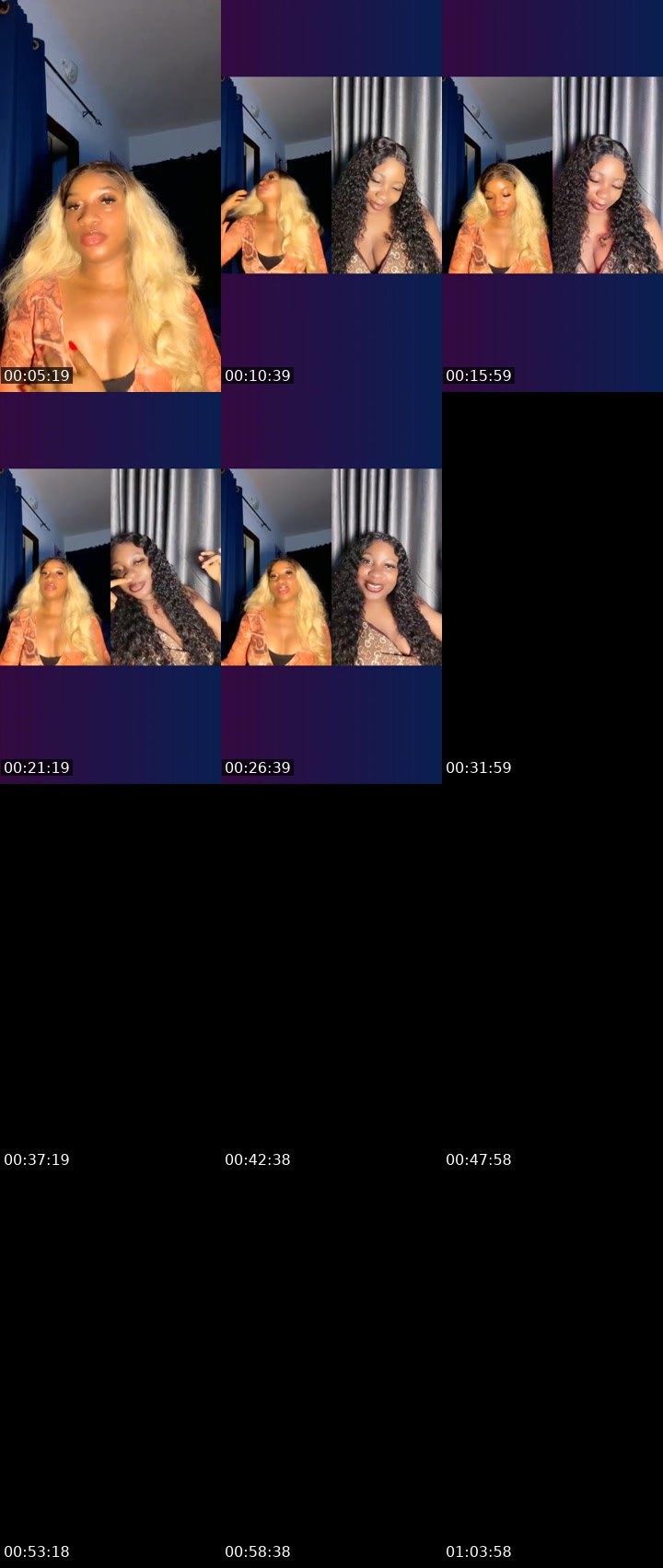 Contact-sheet preview of STAR✨🏦's Liveme recording