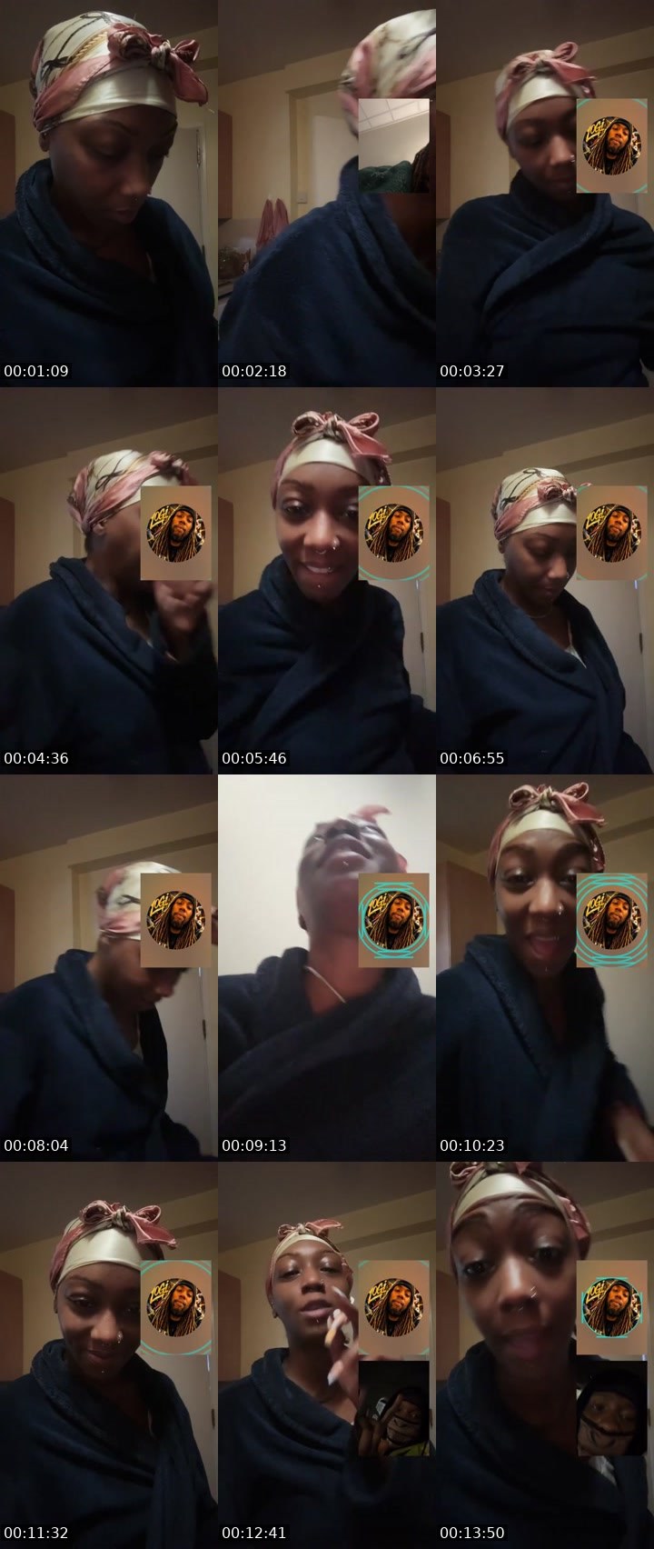 Contact-sheet preview of 1️⃣ypree ❤️🇯🇲's Liveme recording