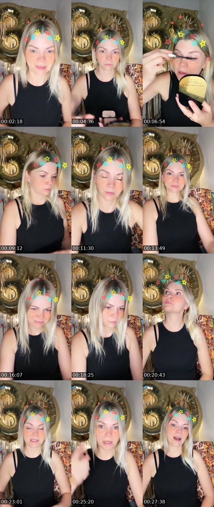 Contact-sheet preview of 🐨HELEN ㋡19🏔️'s Liveme recording