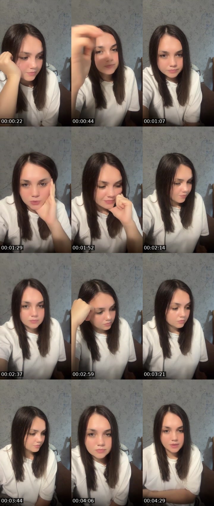 Contact-sheet preview of Nastya KH 😇's Liveme recording