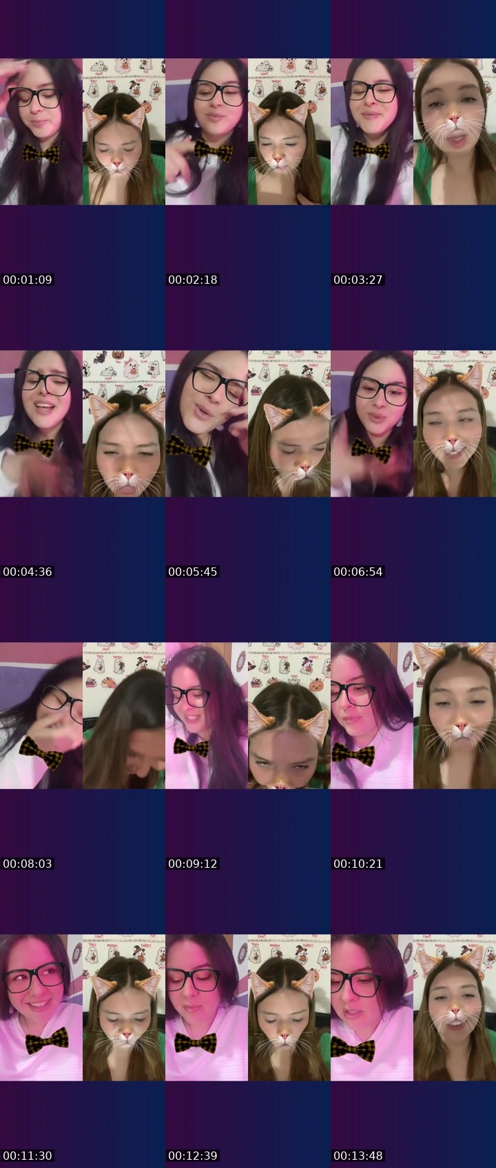 Contact-sheet preview of 💜Marial🪽✨🌋's Liveme recording