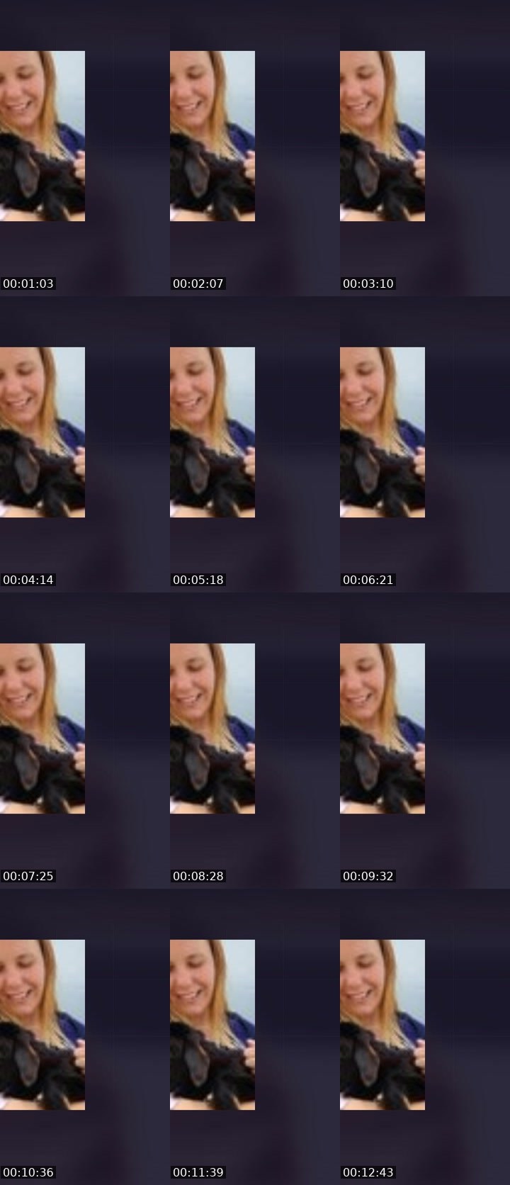 Contact-sheet preview of Dana..'s Liveme recording