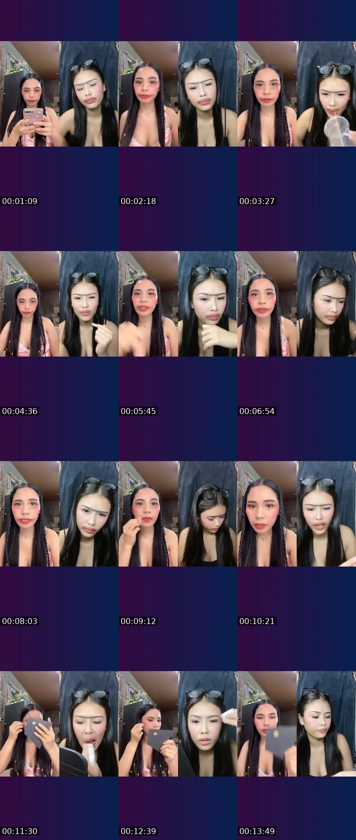 Contact-sheet preview of ᴵᴬ💎Michiikooo🫐's Liveme recording